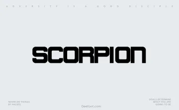 Scorpion Font