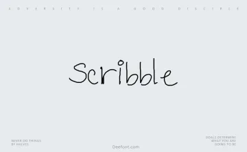 Scribble Font