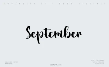 September Font