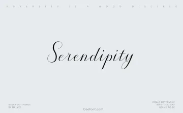 Serendipity Font