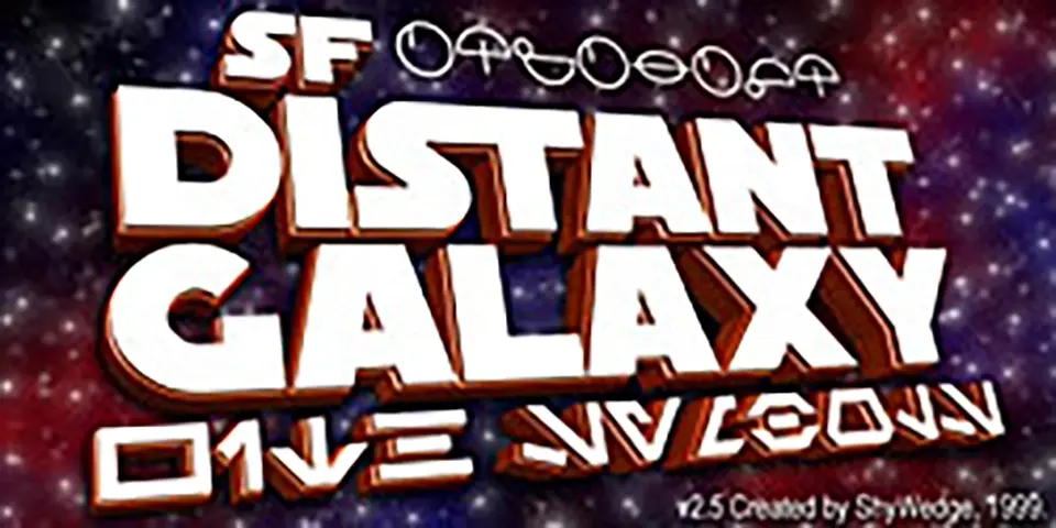 SF Distant Galaxy Font