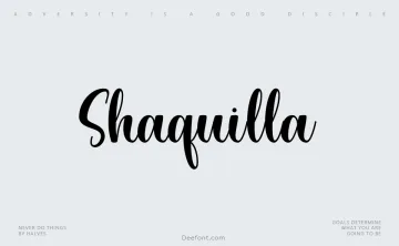 Shaquilla Font