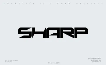 Sharp Font