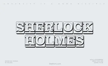 Sherlock Holmes Font