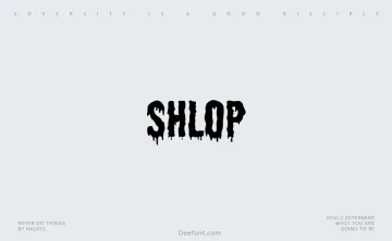 Shlop Font