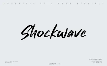Shockwave Font