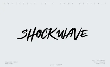 Shockwave Script Font