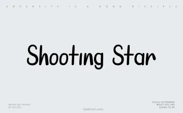 Shooting Star Font
