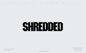 Shredded Font