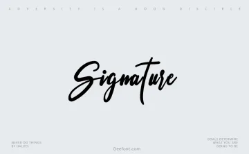 Signature Script Typeface