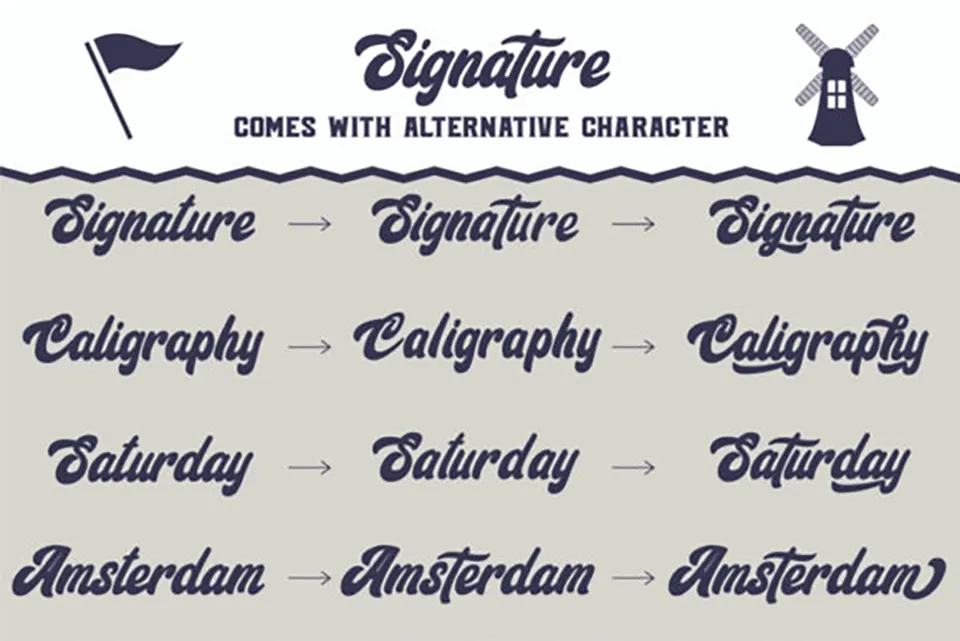 Signature Font