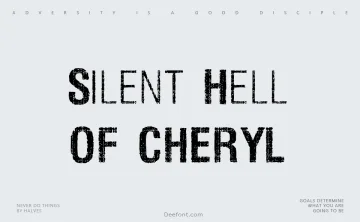 Silent Hell Of Cheryl Font