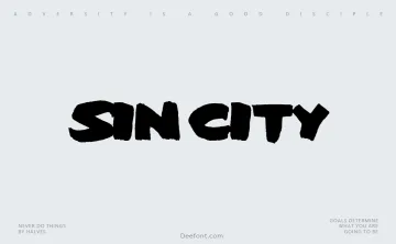 Sin City Font