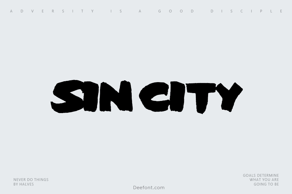 Sin City Font
