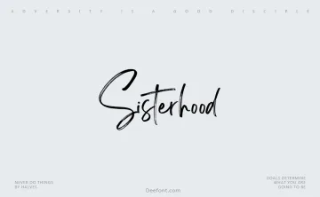 Sisterhood Font
