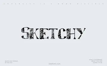 Sketchy Font