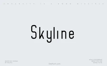 Skyline Font