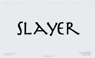 Slayer Font