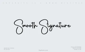 Smooth Signature Font