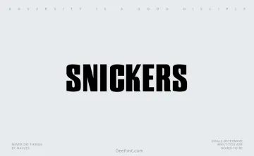 Snickers Font