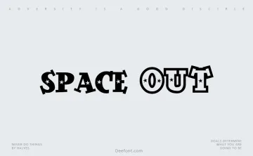 Space Out Font