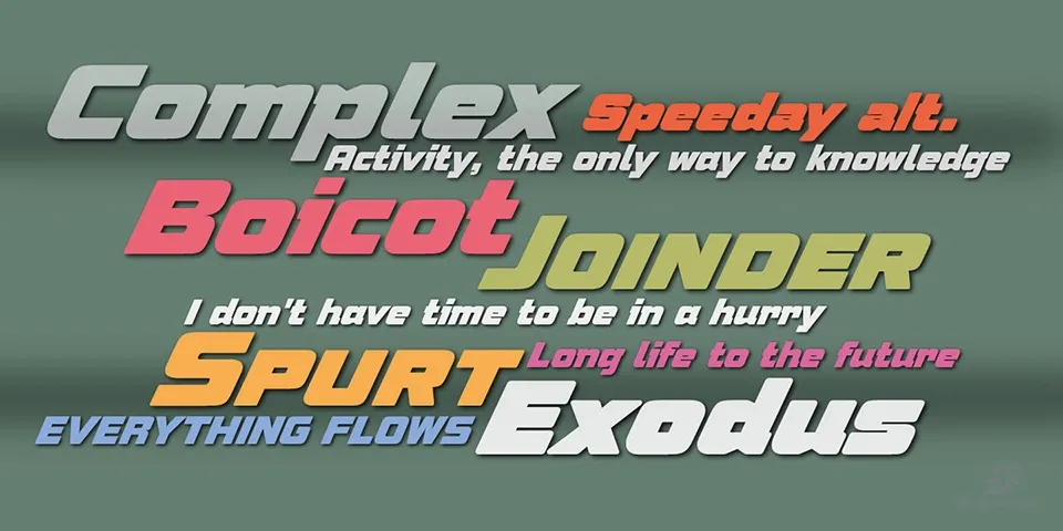 Speeday Font