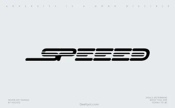 Speeed Font