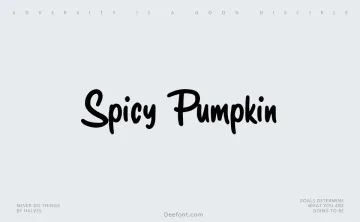 Spicy Pumpkin Font