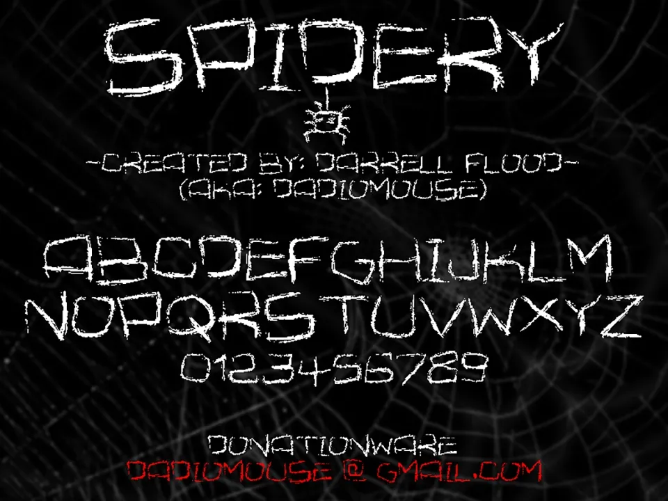 Spidery Font