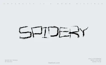 Spidery Font