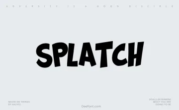 Splatch Font