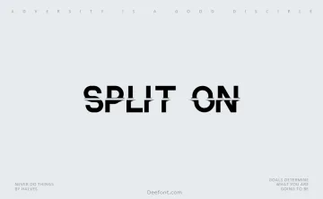 Split On Font