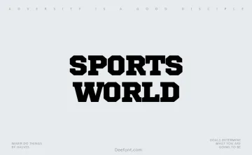 Sports World Font