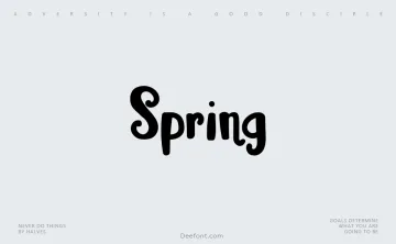 Spring Font