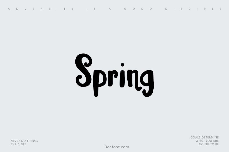 Spring Font