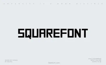 SquareFont Font