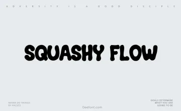 Squashy Flow Font