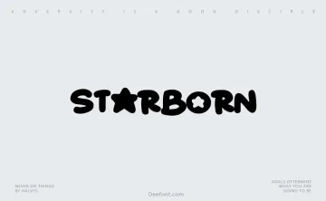 Starborn Font