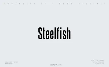 Steelfish Font