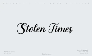 Stolen Times Font