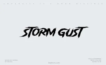 Storm Gust Font