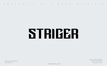 Striger Font