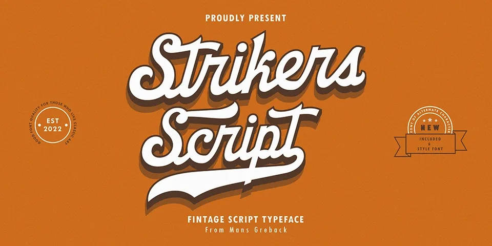 Strikers Script Font