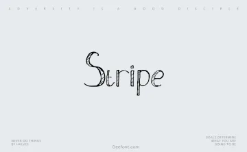 Stripe Font