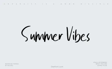 Summer Vibes Handwritten Font