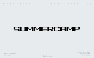 Summercamp Font