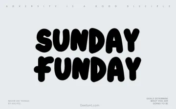 Sunday Funday Font