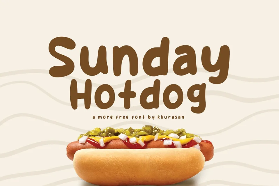 Sunday Hotdog Font