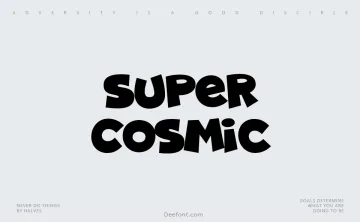 Super Cosmic Font