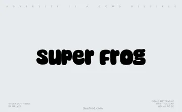 Super Frog Font